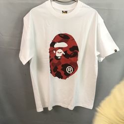 "BAPE Color Camo By Bathing Ape Tee (FW22)
White Red"
