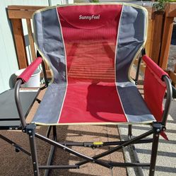 Heavy duty folding directors chair