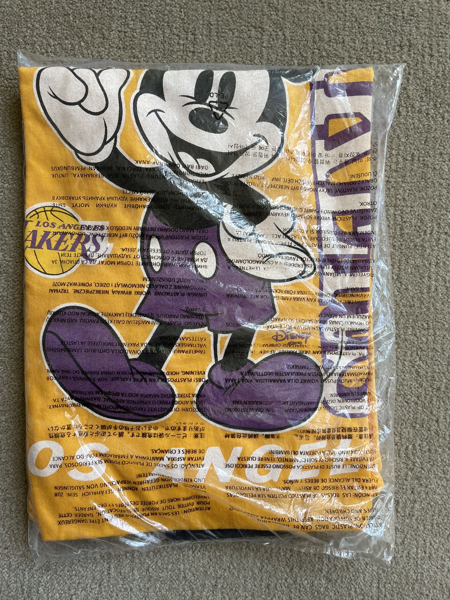 Los Angeles Lakers Junk Food Disney Mickey Mouse Baller T-Shirt