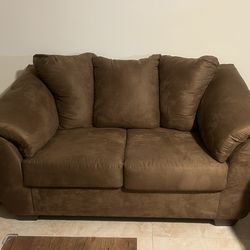 Brown Loveseat