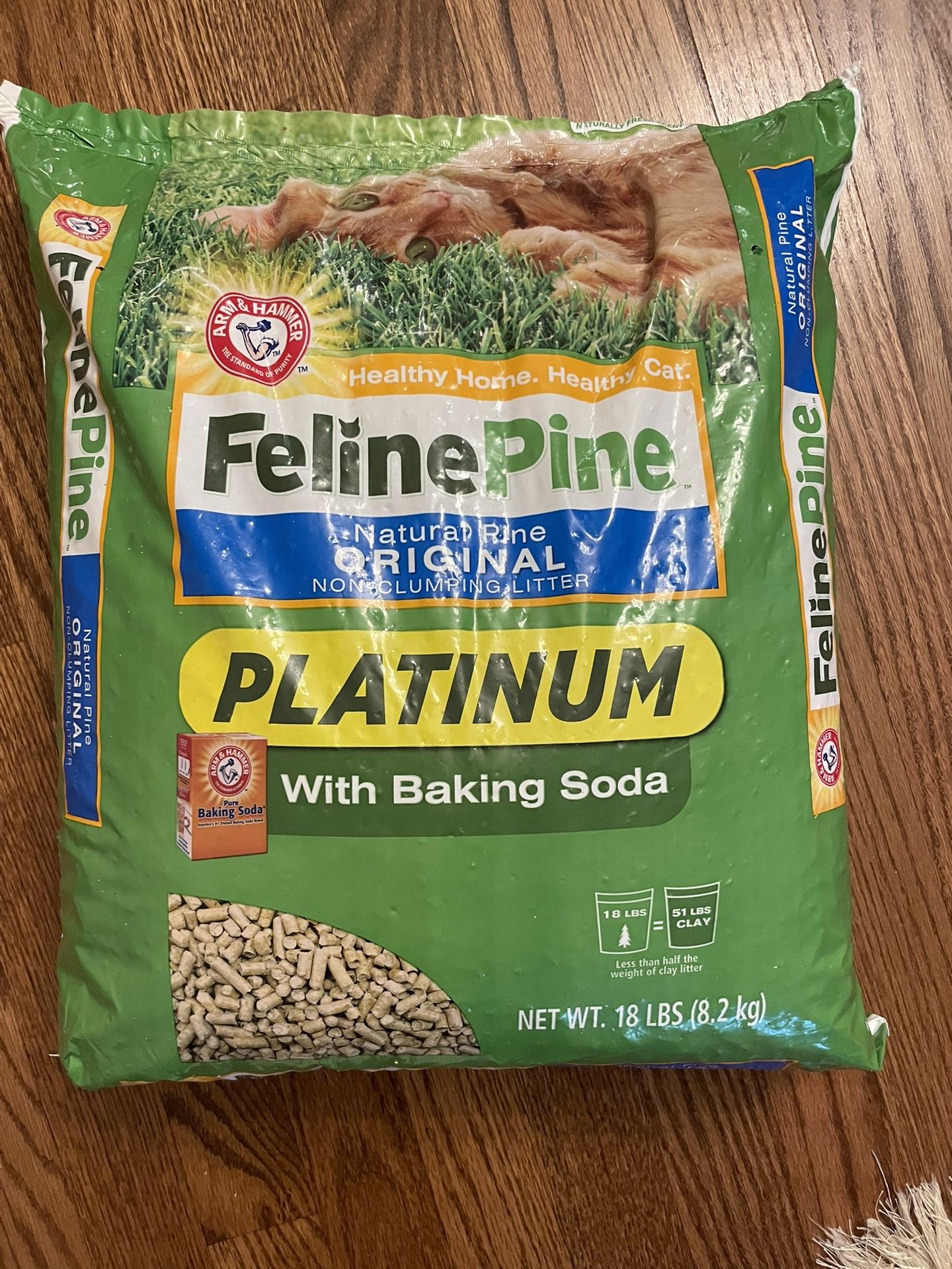 Free 18lb Pine Pellet Cat Litter