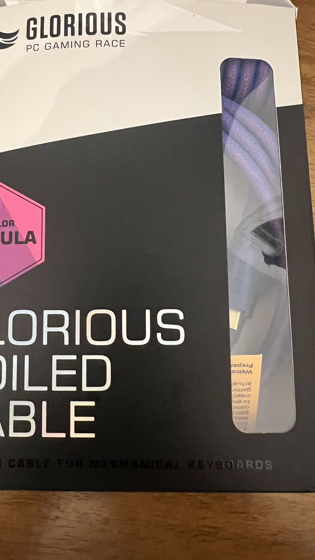 Keyboard Coiled Cable Glorious Purple