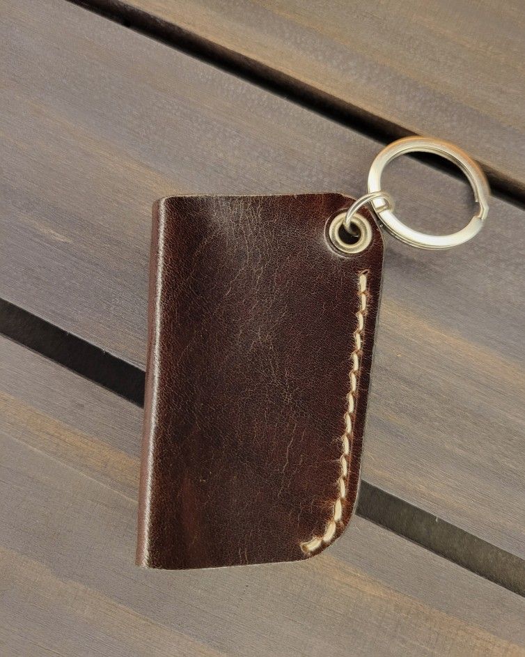 Leather Sleeve Keychain