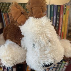 Jellycat Truffles Dog Brown & White Retired Pillow Plush 14"