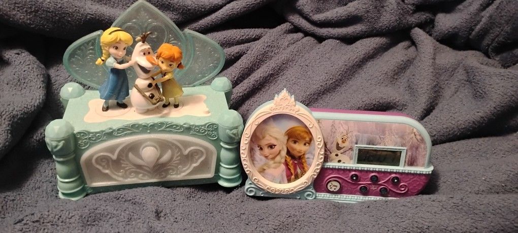 FROZEN ANNA ELSA MUSICAL JEWELRY BOX MUSICAL CLOCK