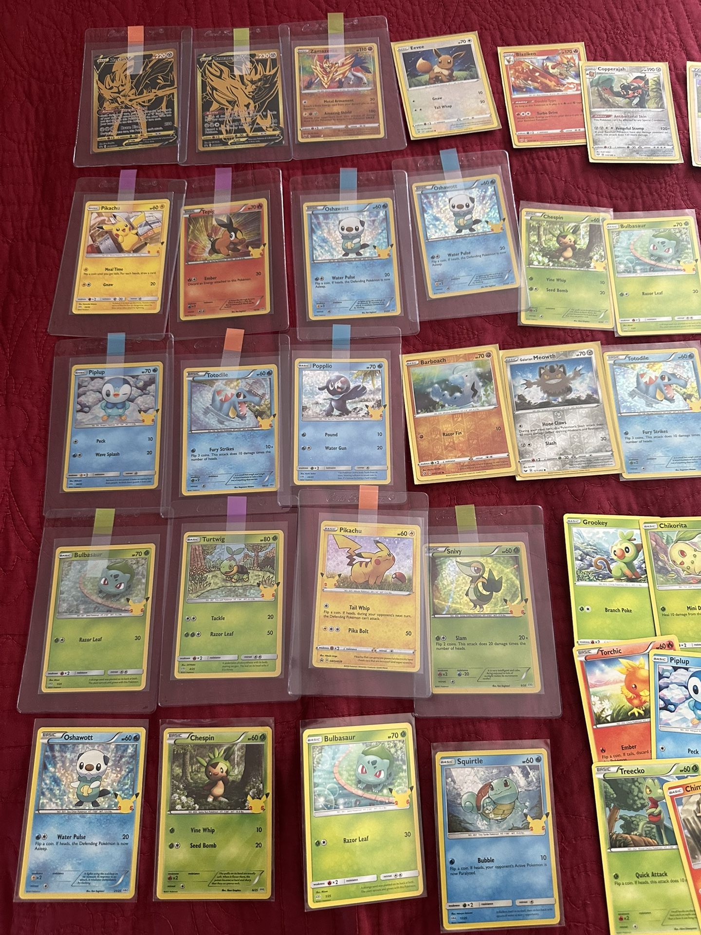 Pokemon Cards and 6x 25th Anniversary McDonalds Packs