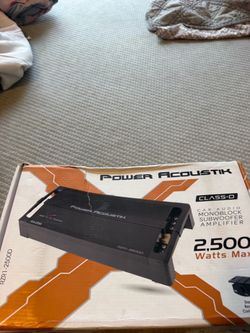 Power Acoustik RZR1-2500D Monoblock Car Amplifier