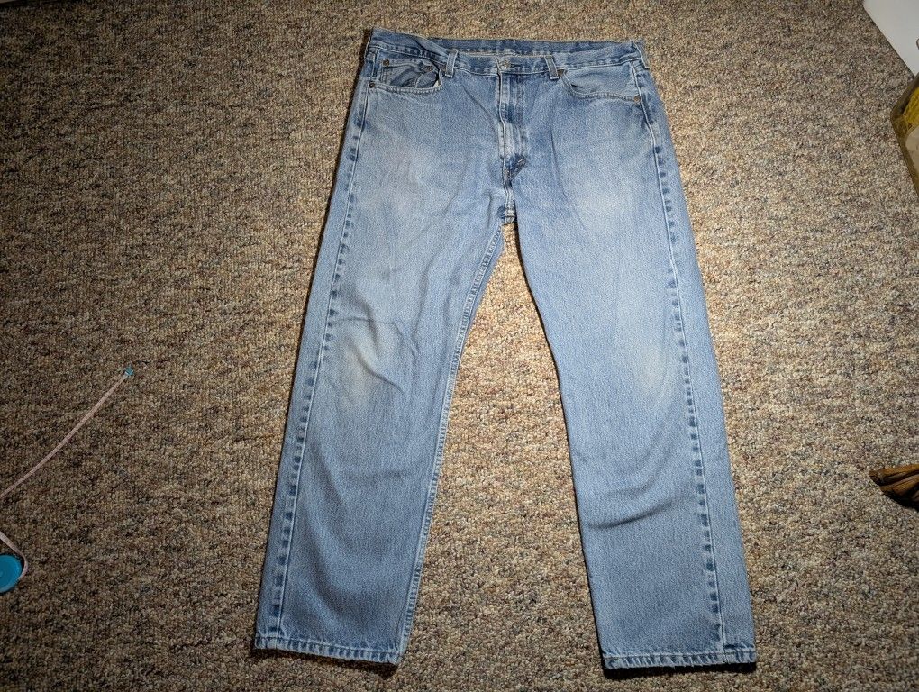 Levis 505 Jeans Mens 40x30 Blue Regular Straight Work Pants