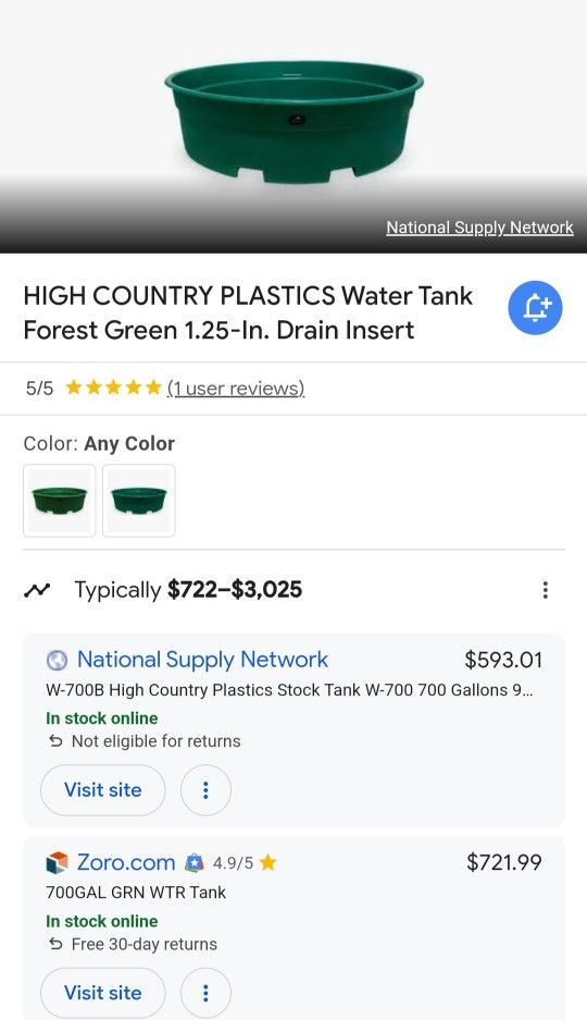 8' Stock Tank