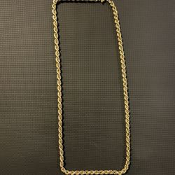 14k Gold Rope Chain 20 Inches 12 Grams 