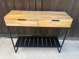 Kate and Laurel Malone Wood Console Table Hallway Table Or Credenza