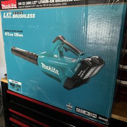 Makita 120 MPH 473 CFM 18V X2 (36V) LXT Lithium-Ion Brushless Cordless Leaf Blower Kit with 2 Batteries 5.0Ah and Charger