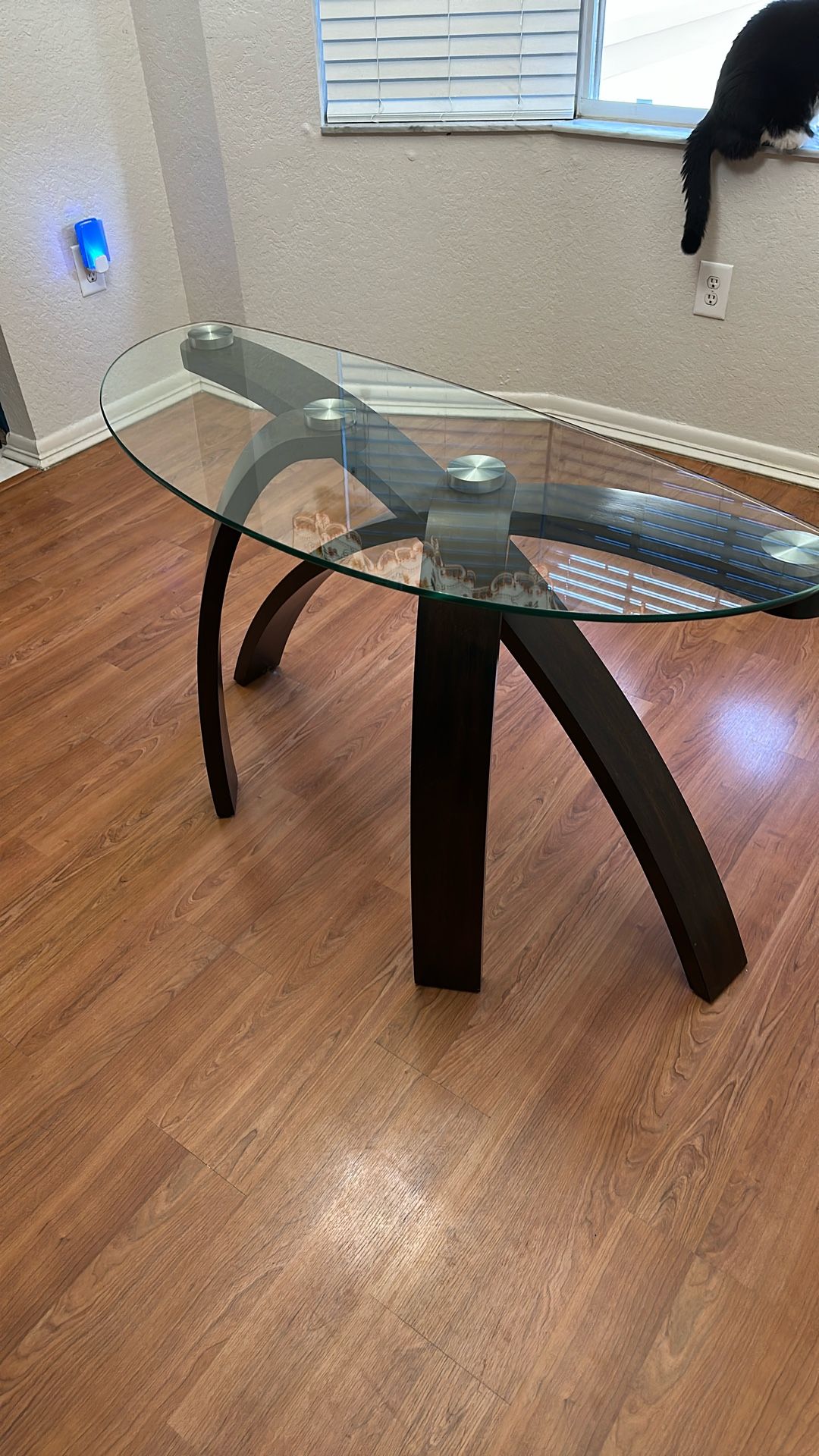 Glass Entry Way Table 