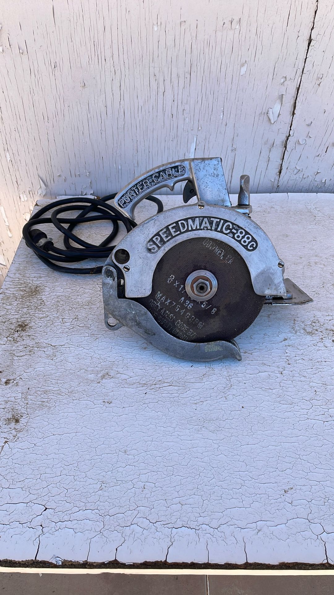 Vintage Aluminum Porter Cable Saw