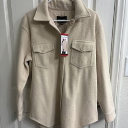 Women’s Hilary Radley cream Shirt Jacket  