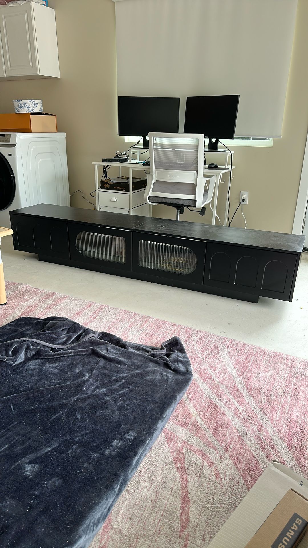 Tv Console With 4 Storage Drawers