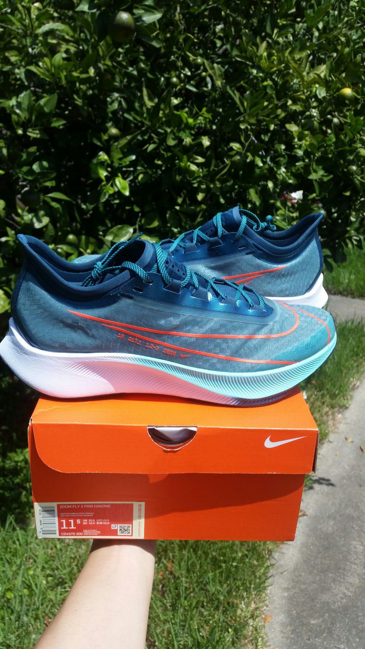 New Nike Zoom Fly 3 Premium Hakone men size 11.5 running shoes