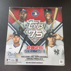 Topps 75 Baseball Cards - Series 1 (2026) - Bundle (No repeats)