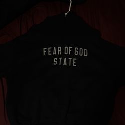 Fear Of God State Black Essentials Hoodie XS (Very oversized)