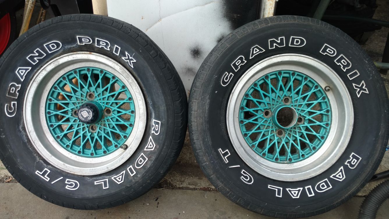 Vintage Carroll Shelby 14" rims 4x100 bolt pattern (2)