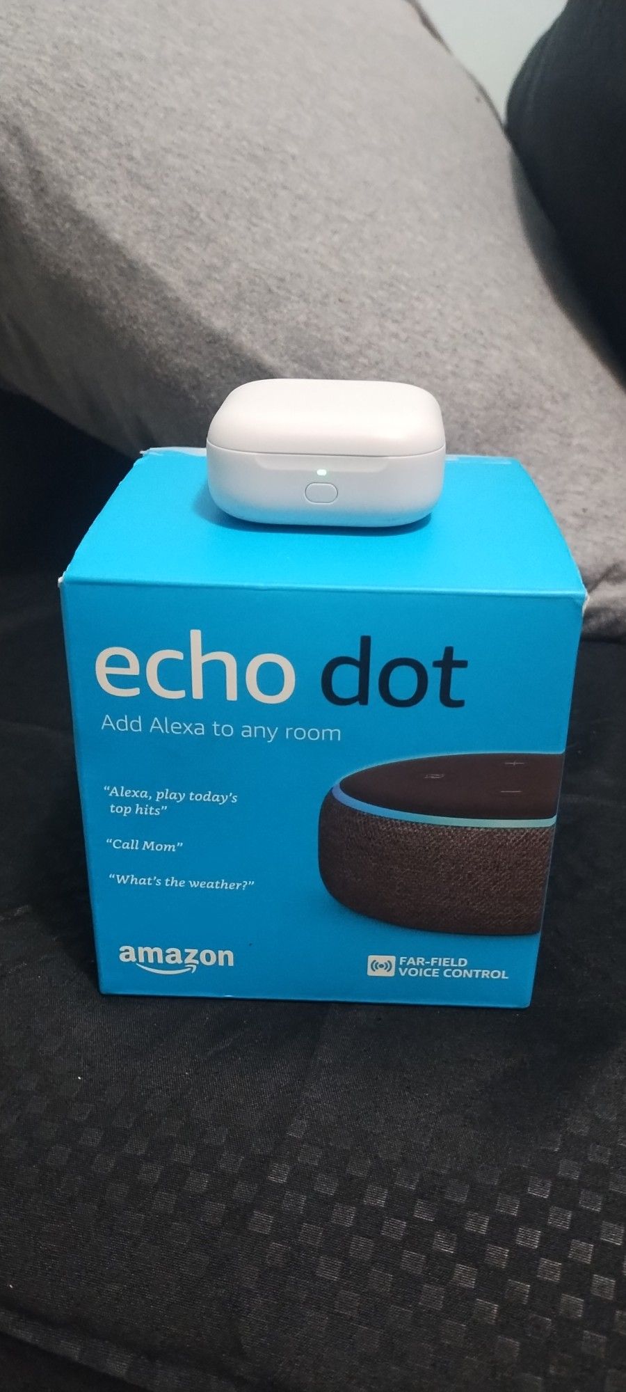 Lot Of 2 NIB Amazon Echo Dot & Echo Earbuds (3rd Gen)