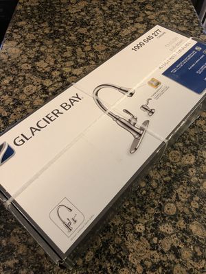 Photo GLACIER BAY KITCHEN FAUCET**CHROME**BRAND NEW IN ORIGINAL PACKAGING