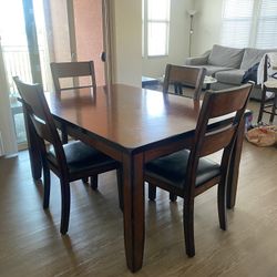 Solid Wood Dining Table Set