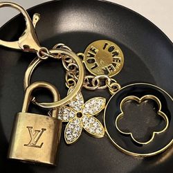 Louis Vuitton locket keychain as new never worn