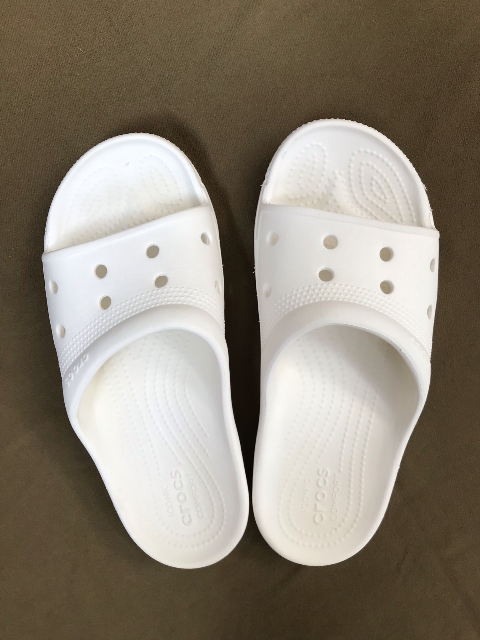 Adult Crocs Classic Slide White Men 4 / Women 6 