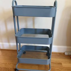 3 Tier Utility Cart Organizer With Wheels 