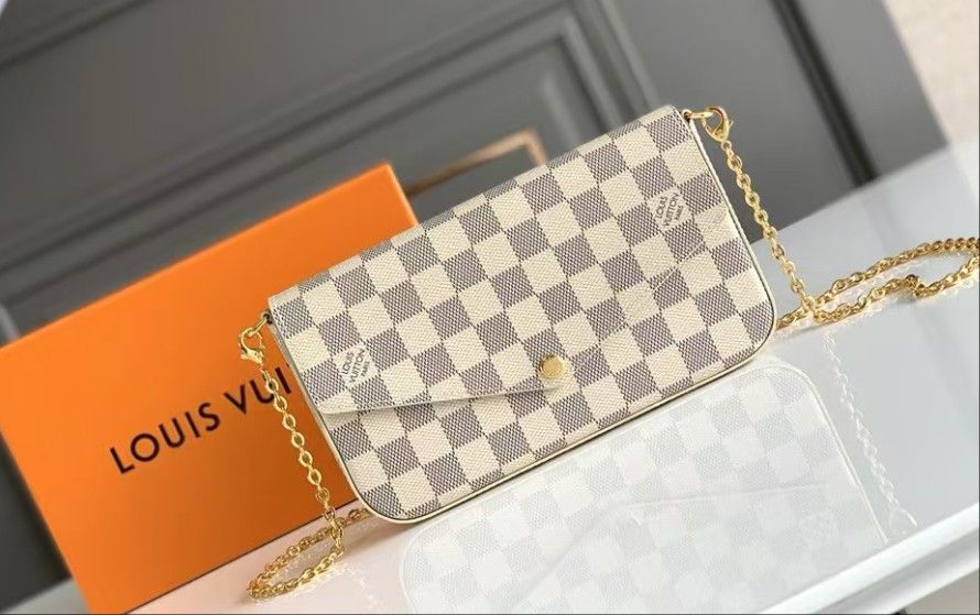 White high-end crossbody bag