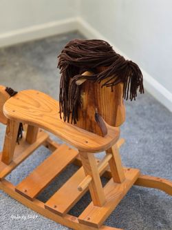 Child's Wooden Rocking Horse