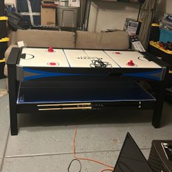 Classic Sport 3-in-1 Flip Multi Game Table ( 8 Ball, Air Hockey, And Ping Pong) 