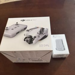 DJI Mini 4 Pro Drone (with RC-N2 Remote) + 2 -DJI Battery