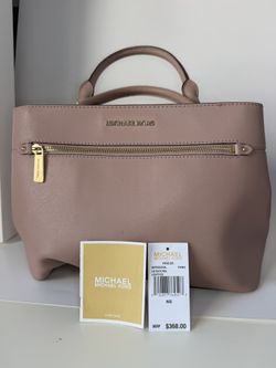 Michael Kors Hailee Large Satchel Leather Purse - Deformed. Needs reshape or for Parts.