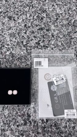 Moissnaite Earrings Screw Back Square Clusters