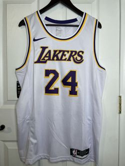 Kobe Bryant Los Angeles Lakers White Nike Swingman Jersey #24