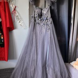 Midnight blue prom dress