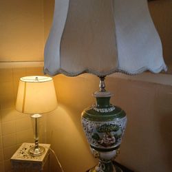 Capodimonte Lamp With Original Shade.