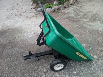 Wheel Barrow -John Deere #8Y tow or pull dump cart