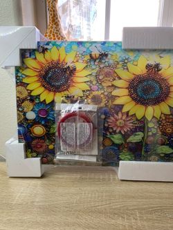 Sunflower Heat-Resistant Tempered Glass Kitchen Backsplash