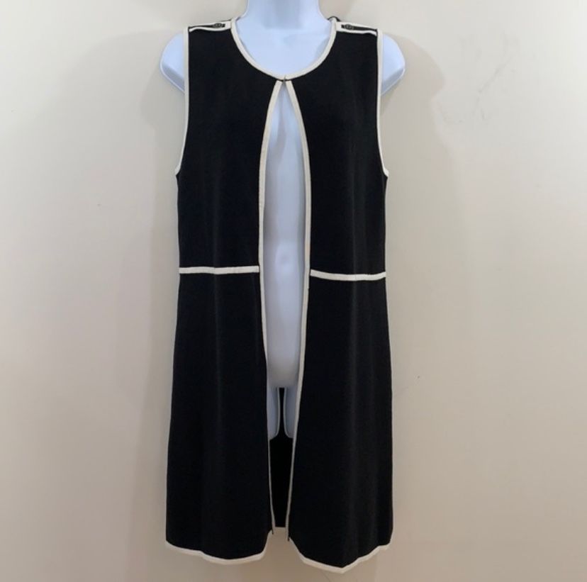 Talbots sleeveless open front cardigan women’s XS
