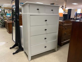 SAMUEL LORANCE Grey 6-Drawer Tallboy Dresser