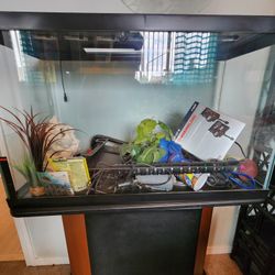 30 gal fish tank with stand