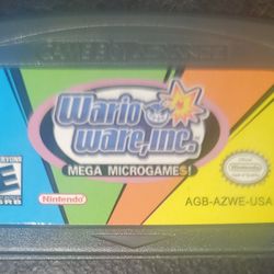 Wario Ware Inc GBA Game Cartidge Gameboy Advance Video Game