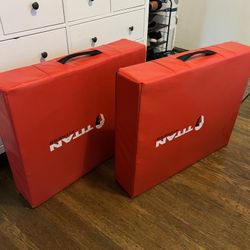 Titan Fitness Red Silencer Drop Pad Set