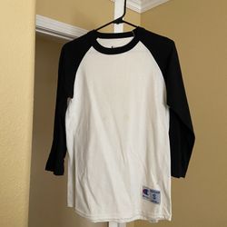 black champion baseball tee