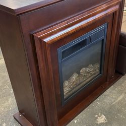 Brown Electric Fireplace New 