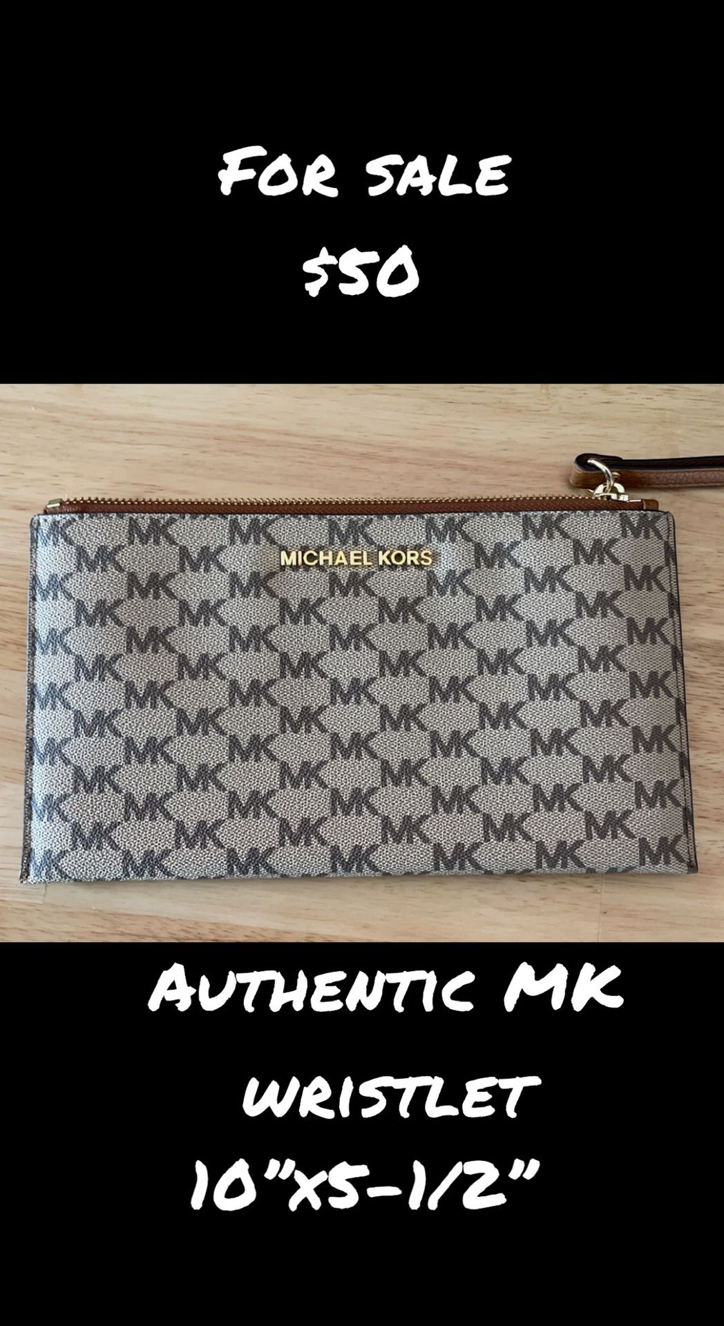 Authentic MK Wristlet Never Used