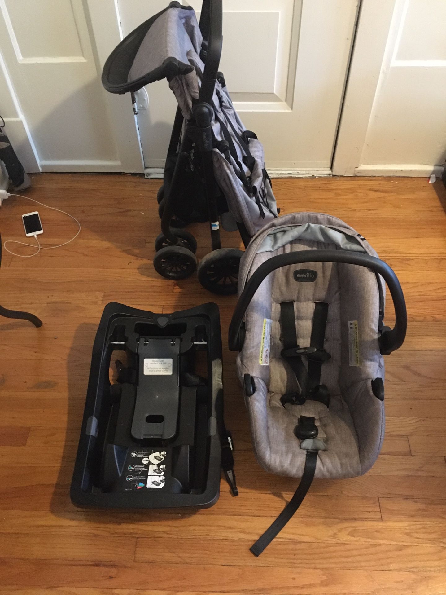 Evenflo Sibby Travel System with LiteMax 35 Infant Car Seat